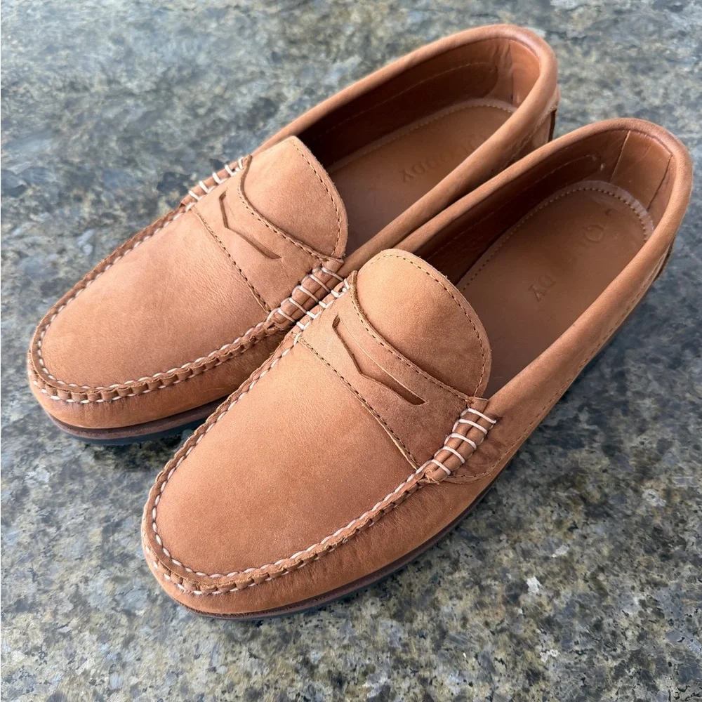 Quoddy Men's Tan Loafers - Picture 3 of 9